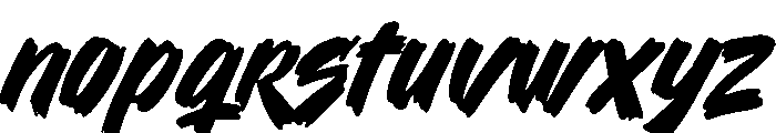 Tarmiles Action PERSONAL USE Regular Font LOWERCASE