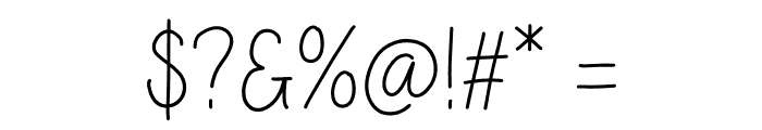 Tarusa Light Font OTHER CHARS