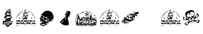 Tattoo Vieja Escuela 1 Font OTHER CHARS