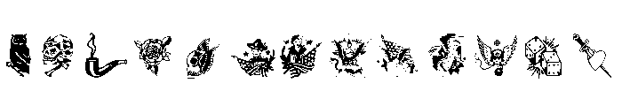 Tattoo Vieja Escuela 3 Font UPPERCASE