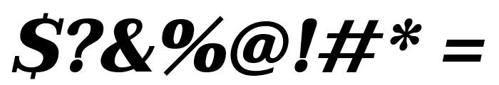Taviraj ExtraBold Italic Font OTHER CHARS