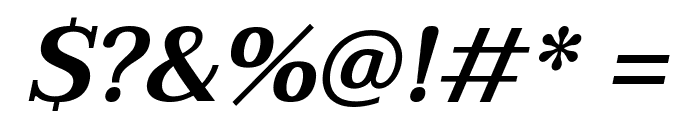 Taviraj SemiBold Italic Font OTHER CHARS