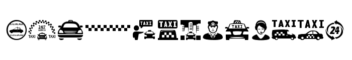 Taxi Font UPPERCASE