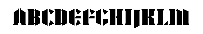 tattedteezcanada Regular Font UPPERCASE