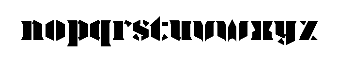 tattedteezcanada Regular Font LOWERCASE