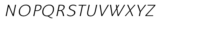Talis Extra Light Italic Font UPPERCASE