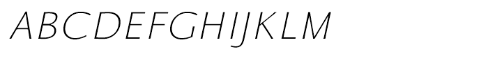Talis Thin Italic Font UPPERCASE