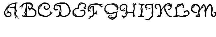 Tangle Regular Font UPPERCASE