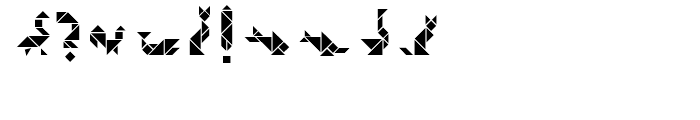 Tangram Inline Font OTHER CHARS