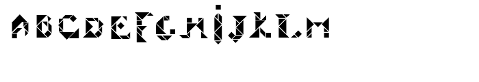 Tangram Inline Font LOWERCASE
