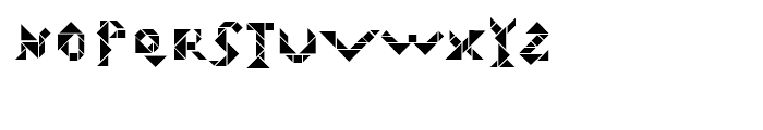 Tangram Inline Font LOWERCASE