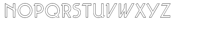 Taut Outline Font LOWERCASE