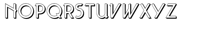 Taut Shadow Font LOWERCASE
