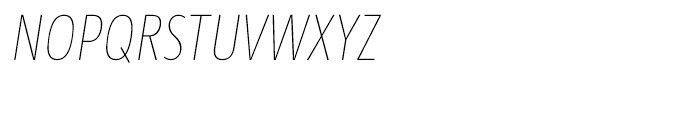 Taz Condensed H21 Italic Font UPPERCASE