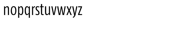 Taz Condensed SemiLight Font LOWERCASE