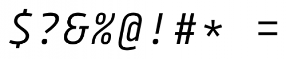 Tabular Italic Font OTHER CHARS