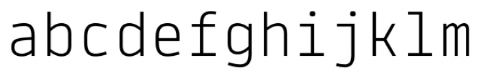 Tabular Light Font LOWERCASE
