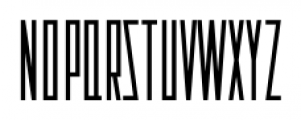 Tall And Narrow JNL Regular Font UPPERCASE