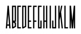 Tall And Narrow JNL Regular Font LOWERCASE