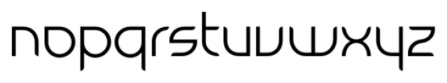 Tangential Rounded Regular Font LOWERCASE