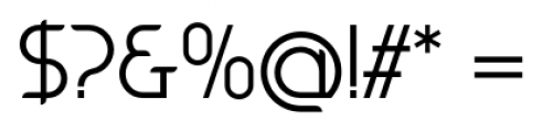 Tangential Semi Serif Regular Font OTHER CHARS