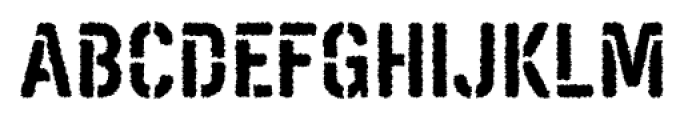 Targo 4F Stencil Rough Font UPPERCASE