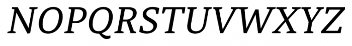 Tarsus Italic Font UPPERCASE