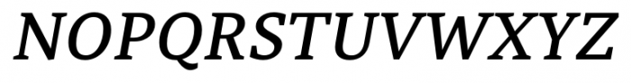 Tarsus Medium Italic Font UPPERCASE