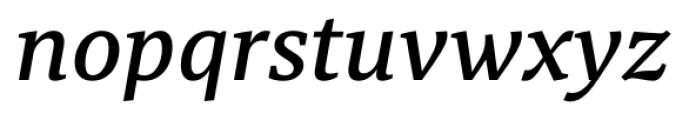 Tarsus Medium Italic Font LOWERCASE