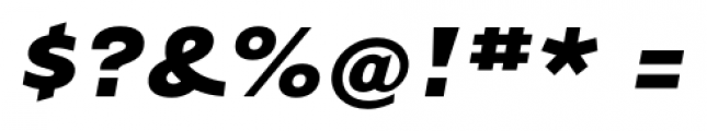 Tarzana Wide Bold Italic Font OTHER CHARS
