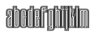 Tauern Engraved Condensed Bold Font LOWERCASE