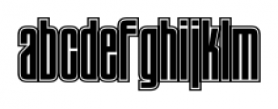 Tauern Inline Condensed Bold Font LOWERCASE