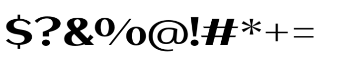TA Modern Times Exp Extra Bold Font OTHER CHARS