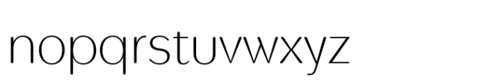 TA Modern Times Rounded Extra Light Font LOWERCASE