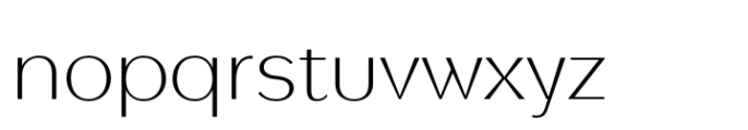 TA Modern Times Sm Exp Extra Light Font LOWERCASE