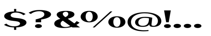 TA Modern Times Ult Exp Extra Bold Font OTHER CHARS