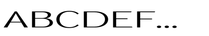 TA Modern Times Ult Exp Semi Light Font UPPERCASE