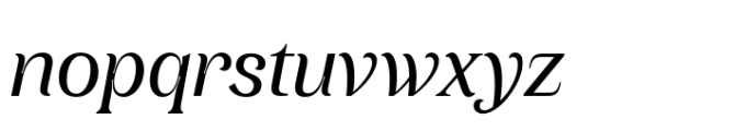 TA Typefire Italic Font LOWERCASE