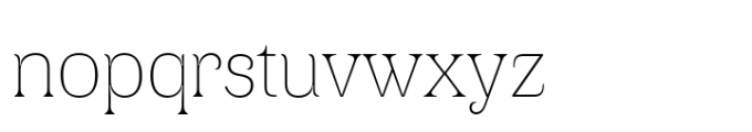 TA Typefire Thin Font LOWERCASE