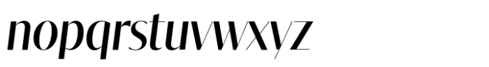 Tabac Big Glam Medium Italic Font LOWERCASE