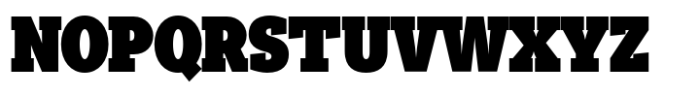 Tabac Big Slab Black Font UPPERCASE