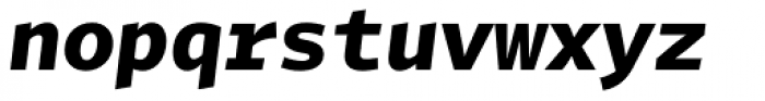 Tabac Mono Bold Italic Font LOWERCASE