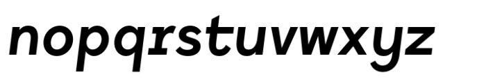Tabela Bold Italic Font LOWERCASE