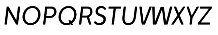 Tabela Soft Regular Italic Font UPPERCASE