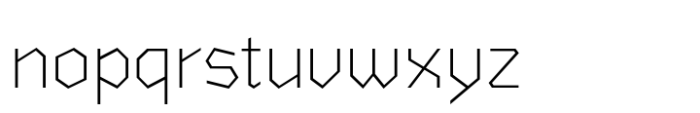 Tabique Thin Font LOWERCASE