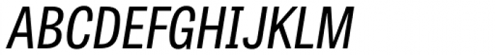 Tablet Gothic Condensed Oblique Font UPPERCASE