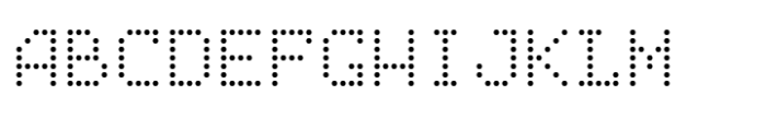TabloID Dot Mono Regular Font UPPERCASE