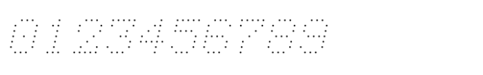 TabloID Dot Mono Thin Slant Font OTHER CHARS