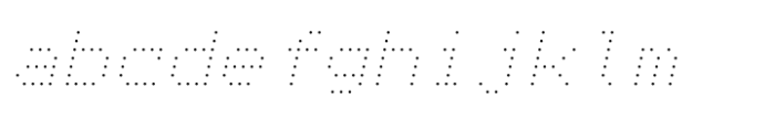 TabloID Dot Mono Thin Slant FONT