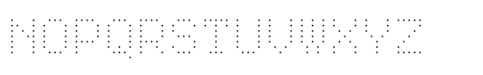 TabloID Dot Mono Thin Font UPPERCASE